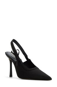 �A���h ���f�B�[�X �V���[�Y �p���v�X ALDO Hennie Slingback Pointed Toe Pump Black �u���b�N
