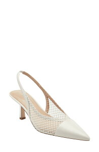 �}�[�N�E�t�B�b�V���[ ���f�B�[�X �V���[�Y �q�[�� Marc Fisher LTD Gipsi Pointed Toe Slingback Pump Ivory �A�C�{���[