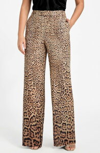 �}���V�A�[�m ���f�B�[�X �{�g���X ���M���X ���C�h���b�O �v�����g �p���c Marciano Amy Leopard Print Wide Leg Pants CHARMING LEOPARD PRINT �A�j�}��