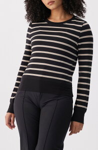 ���� ���f�B�[�X �g�b�v�X �V���c Lole Dynamic Striped Long Sleeve Performance T-Shirt BLACK DYNAMIC STRIPE �u���b�N