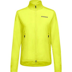 �S�A�E�F�A ���f�B�[�X �A�E�^�[ �W���P�b�g�E�u���]�� GOREWEAR Concurve Windbreaker - Women's Lime Yellow �C�G���[
