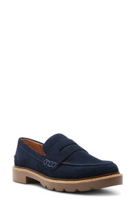 �u�����h ���f�B�[�X �V���[�Y �X���b�|���E���[�t�@�[ Blondo Waterproof Penny Loafer Navy Suede �l�C�r�[