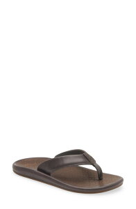 �I���J�C �����Y �V���[�Y �T���_�� OluKailikai Flip Flop Charcoal / Charcoal �`���R�[��