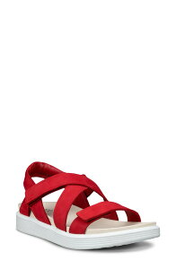 �G�R�[ ���f�B�[�X �V���[�Y �T���_�� ECCO Soft Crosstrap Sandal Chili Red ���b�h