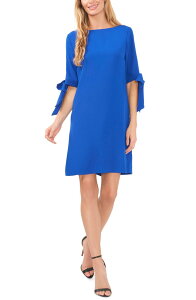 �Z�Z ���f�B�[�X �g�b�v�X �����s�[�X �N���[�v CeCe Moss Crepe Shift Dress Deep Royal Blue �u���[