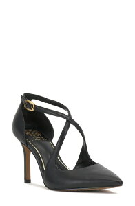 ���B���X�J���[�g ���f�B�[�X �V���[�Y �q�[�� �A���N�� Vince Camuto Noretankle Strapointed Toe Pump Black Ecoshe �u���b�N