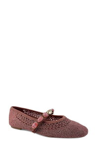 �P�l�X�R�[�� ���f�B�[�X �V���[�Y �p���v�X �j�b�g Kenneth Cole Zeta Stones Embellished Knit Ballet Flat Rose Gold Knit �S�[���h