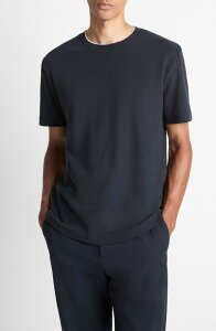 ���B���X �����Y �g�b�v�X T�V���c �R�b�g�� Vince Double Neckline Pima Cotton T-Shirt Coastal/Blanco