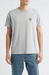 ���O�A���h�{�[�� �����Y �g�b�v�X T�V���c �R�b�g�� �h�J �O���t�B�b�N rag & bone Dagger Embroidered Cotton Graphic T-Shirt Washed Light Grey �O���[