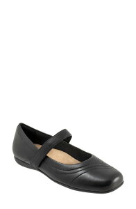 �g���b�^�[�Y ���f�B�[�X �V���[�Y �p���v�X Trottersherese Mary Jane Flat - Multiple Widths Available Black �u���b�N