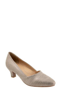 �g���b�^�[�Y ���f�B�[�X �V���[�Y �q�[�� Trotters Kylie Kitten Heel Pump Champagne Snake �V�����p��