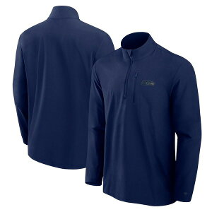 �t�@�i�e�B�N�X �����Y �A�E�^�[ �W���P�b�g�E�u���]�� Men's Fanatics College Navy Seattle Seahawks Front Office Micro Tonal Quarter-Zipullover College Navy �l�C�r�[
