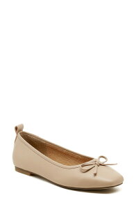 �P���V�[�_�b�K�[ ���f�B�[�X �V���[�Y �p���v�X Kelsi Dagger Brooklyn Frankie Square Toe Ballet Flat Chai