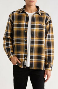 �J�[�n�[�g �����Y �A�E�^�[ �W���P�b�g�E�u���]�� �V���c �R�b�g�� Carhartt Work In Progress Vaughn Loose Fit Heavyweight Cotton Herringbone Button-Up Overshirt Vaughn Check Dijon �`�F�b�N