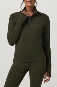 �r���I�[�� ���f�B�[�X �A�E�^�[ �p�[�J�[�E�X�E�F�b�g Vuori Chilled Out Half-Zipullover Olive �I���[�u