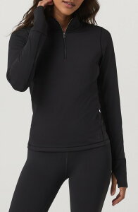 �r���I�[�� ���f�B�[�X �A�E�^�[ �p�[�J�[�E�X�E�F�b�g Vuori Chilled Out Half-Zipullover Washed Black �u���b�N