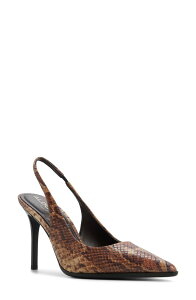 �A���h ���f�B�[�X �V���[�Y �q�[�� ALDO Re Samantha Slingback Pump Brown Multi �u���E��