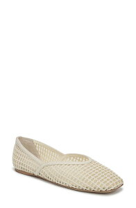 �T���g�o�C�t�����R�T���g ���f�B�[�X �V���[�Y �p���v�X ���b�V�� SARTO by Franco Sarto Flexa Square Toe Mesh Flat Marshmallowhite �z���C�g