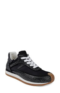 �W�W ���f�B�[�X �V���[�Y �X�j�[�J�[ ZIGI Freya Rhinestone Sneaker Black Suede �u���b�N
