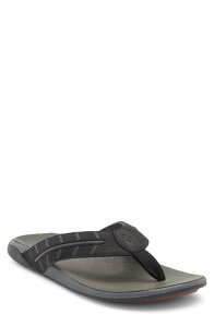 �I���J�C �����Y �V���[�Y �T���_�� OluKai Tuahine Waterprooflip Flop Lava Rock / Dark Shadow
