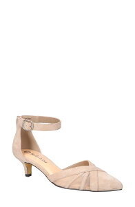 �x�����B�[�^ ���f�B�[�X �V���[�Y �q�[�� Bella Vita Malani Pointed Toe Kitten Heel Pump Almond Suede