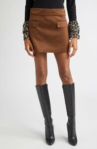 ���C�~�[ �u���b�N ���f�B�[�X �{�g���X�J�[�g �~�j Ramy Brook Martha Chain Detail Miniskirt Coffee �R�[�q�[