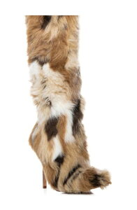 �A�U���A ���� ���f�B�[�X �V���[�Y �u�[�c�E���C���u�[�c AZALEA WANG Upsetter Pointed Toe Faux Fur Knee High Boot Multi �}���`�J���[