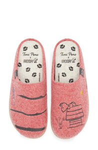 �g�j�[�|���Y ���f�B�[�X �V���[�Y �T���_�� �E�[�� Toni Pons x Snoopy Wool Blend Slipperaspberry