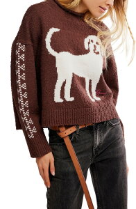 �t���[�s�[�v�� ���f�B�[�X �A�E�^�[ �p�[�J�[�E�X�E�F�b�g �Z�[�^�[ �R�b�g�� Free People Story Book Cotton Blend Sweater Chocolate Combo �`���R���[�g