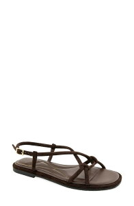 �P�l�X�R�[�� ���f�B�[�X �V���[�Y �T���_�� Kenneth Cole Paria Flat Slingback Sandal Chocolate Suede �`���R���[�g
