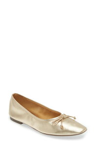 �V���b�c ���f�B�[�X �V���[�Y �p���v�X Schutz Arissa Square Toe Ballet Flat Platina