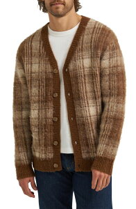 ���[ �����Y �A�E�^�[ �p�[�J�[�E�X�E�F�b�g �J�[�f�B�K�� Lee Plaid Oversize Cardigan Arabica Ochre Plaid �`�F�b�N