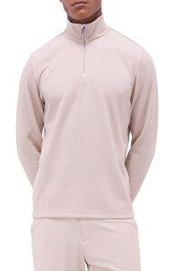 �u�K�b�` �����Y �A�E�^�[ �p�[�J�[�E�X�E�F�b�g �n�[�t�W�b�v Bugatchi Quarter Ziperformance Pullover Sand �T���h