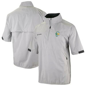 �R�����r�A �����Y �A�E�^�[ �W���P�b�g�E�u���]�� Men'sColumbia Gray WM Phoenix Open Big Shot Omni-Wick Short Sleeve Half-Zip Windbreaker Jacket Gray �O���[