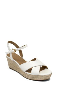 �G�A���\�[���Y ���f�B�[�X �V���[�Y �q�[�� �v���b�g�t�H�[�� �T���_�� Aerosoles Casarina Platform Wedge Sandal White �z���C�g