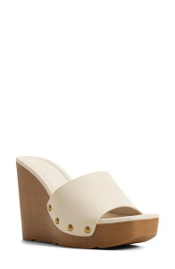 �A���h ���f�B�[�X �V���[�Y �q�[�� �v���b�g�t�H�[�� �T���_�� ALDO Grounded Platform Wedge Sandal Other White �z���C�g