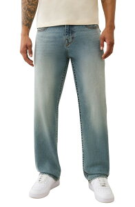 �g�D���[�����W���� �����Y �{�g���X �f�j���p���c �W�[���Y True Religion Bobby Flap Baggy Jeans Gridiron Blue Medium Wash �u���[