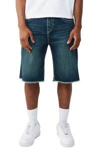 �g�D���[�����W���� �����Y �{�g���X �f�j���p���c �V���[�g�p���c True Religion Vinny Big T Flap Fray Hem Denim Shorts Medium Wash �f�j��