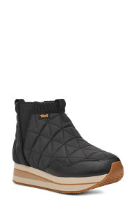 �e�o ���f�B�[�X �V���[�Y �u�[�c�E���C���u�[�c �v���b�g�t�H�[�� Teva ReEmber Mid Platform Bootie Black �u���b�N