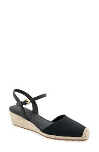 �G�A���\�[���Y ���f�B�[�X �V���[�Y �T���_�� Aerosoles Real Wedge Sandal Black Canvas �u���b�N