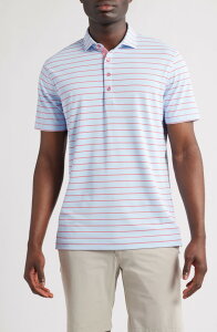 �W���j�[ �I�[ �����Y �g�b�v�X �V���c johnnie-O Kerwin Stripe PREP-FORMANCE Golf Polo Kona �X�g���C�v