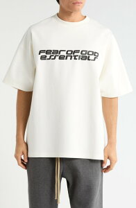 �t�B�A�I�u�S�b�h �����Y �g�b�v�X T�V���c ���S �O���t�B�b�N Fear of God Essentials '90s Fit Logo Graphic T-Shirt Ivory �A�C�{���[