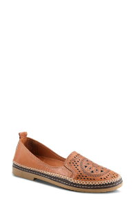 �X�v�����O�X�e�b�v ���f�B�[�X �V���[�Y �X���b�|���E���[�t�@�[ Spring Step Ingrid Flat Camel �L������