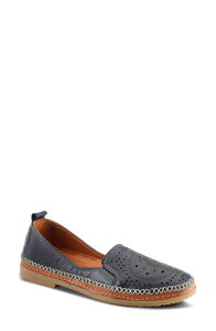 �X�v�����O�X�e�b�v ���f�B�[�X �V���[�Y �X���b�|���E���[�t�@�[ Spring Step Ingrid Flat Navy �l�C�r�[