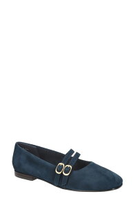 �x�����B�[�^ ���f�B�[�X �V���[�Y �p���v�X Bella Vita Davenport Double Strap Mary Jane Navy Suede Leather �l�C�r�[