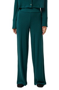 �g���r�X�}�q���[ ���f�B�[�X �{�g���X ���M���X ���C�h���b�O �p���c TravisMathew Evening Retreat Rib Wide Leg Pull-On Pants Dark Sea