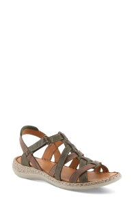�X�v�����O�X�e�b�v ���f�B�[�X �V���[�Y �q�[�� �T���_�� Spring Step Nyxelle Cage Sandal Olive Multi �I���[�u