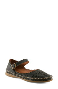 �X�v�����O�X�e�b�v ���f�B�[�X �V���[�Y �T���_�� Spring Step Zabelle Mary Jane Flat Black �u���b�N