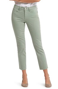 �G�k���C�f�B�[�W�F�C ���f�B�[�X �{�g���X �f�j���p���c �W�[���Y NYDJ Sheri Frayed Hem Slim Jeans Lily Pad