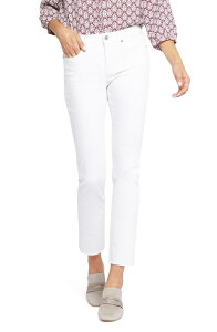 �G�k���C�f�B�[�W�F�C ���f�B�[�X �{�g���X �f�j���p���c �W�[���Y NYDJ Sheri Frayed Hem Slim Jeans Optic White �z���C�g